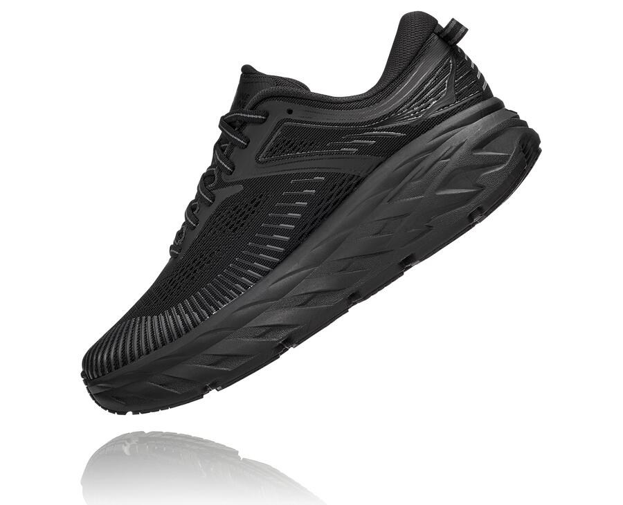 Tenis Hoka One One Feminino Pretas - Bondi 7 - 106-KUVQFZ